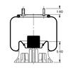 Triangle Suspension AS-8536 Suspension Air Spring Kit Triangle Air Spr - Rolling Lobe, Triangle Bellows # 6414, ContiTech