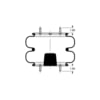 Triangle Suspension AS-4519 Suspension Air Spring Kit Triangle Air Spr - Double Conv., Triangle Bellows # 6336