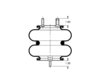 Triangle Suspension AS-4506 Suspension Air Spring Kit Triangle Air Spr - Double Conv., Triangle Bellows # 6325, ContiTech