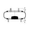 Triangle Suspension AS-4361 Suspension Air Spring Kit Triangle Air Spr - Single Conv., Triangle Bellows # 6326, ContiTech