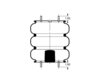 AS-4537 by TRIANGLE SUSPENSION - Triangle Air Spr - Triple Conv., Triangle Bellows # 6335, ContiTech Bellows # FT 530-35