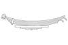 Triangle Suspension 22-839 Chevrolet - Truck, R Spr, Lvs:5/3 ; OEM# 15641031; SE Length: 29-13/16; LE Length: 33-3/8; SE End: