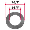 FL17 by TRIANGLE SUSPENSION - Frtlnr Wshr 3.75X2.25X.06