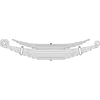 Triangle Suspension 71-224 Oshkosh, F Spr, Lvs:6-9 A; OEM# 1782600; SE Length: 24-3/8; LE Length: 24-3/8; SE End: PLG; LE