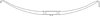 TRA021 by TRIANGLE SUSPENSION - Trailer Spring Transpro, lvs-1, Full Taper, SE:22-7/8; LE:21-3/4; S-End: HK-1; L-End: HK1; Grading: 1/1.375