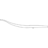 TRA075 by TRIANGLE SUSPENSION - Trailer Spring Reyco, lvs-1, Full Taper, SE:22-11/16; LE:13-1/4; S-End: - - -; L-End: 0; Grading: 1/1.750