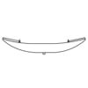 Triangle Suspension TRA076 Trailer Spring Reyco, lvs-1, Full Taper, SE:21-1/2; LE:21-1/2; S-End: - - -; L-End: 0; Grading: