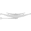 Triangle Suspension 96-1287 White Volvo, R Spr, Lvs:4/2PD-10/3 A; OEM# 82067; SE Length: 29-1/2; LE Length: 29-1/2; SE End: