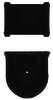 Triangle Suspension H166 Leaf Spring Hanger Kit Hutchens Rear Hanger -Under Mount; Use with H157 Spring Roller Kit; Location