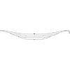 TRA3384 by TRIANGLE SUSPENSION - Trailer Spring Reyco, lvs-3, SE:21-3/4; LE:22; S-End: - - -; L-End: HK1; Grading: 3/938