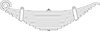 Triangle Suspension 50-301 Leaf Spring Assembly Hendrickson, R Spr, Lvs:12/PD ; OEM# 2091375; SE Length: 17; LE Length: