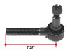 Triangle Suspension ES2091R Steering Tie Rod End Tie Rod End - Right Hand Thread, Heavy Duty Truck, 7.37 Inch Straight
