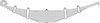 Triangle Suspension 62-804 Mack, F Spr, Lvs:11 ; OEM# 2QK3329; SE Length: 25-1/8; LE Length: 30-3/4; SE End: MB1; LE End: