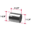 Triangle Suspension BT185 Body Mount Bushing Assembly Bi-Metal Bushing (1-3/8 x 1-1/4 x 1-5/8)