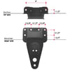 Triangle Suspension H250 Leaf Spring Hanger Kit Hutchens Center Hanger - Flange Mount; Use with H100, H219 Equalizer with
