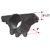 H249 by TRIANGLE SUSPENSION - Hutchens Trunnion Bracket - 2-1/2 Drop; Use with H129; Note: Shaft hole is 4: For H900 Single Point Suspensions