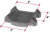 Triangle Suspension H183 Hutchens Bottom U-Bolt Plate for 5 Sq Axle