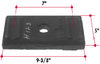 Triangle Suspension H123 Suspension Equalizer Beam Bracket Hutchens Top Plate; For H900 Single Point Suspensions