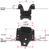 Triangle Suspension E402-22 Suspension Spring Saddle GM Spring Hanger