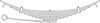 Triangle Suspension 55-1217 International - Navistar, R Spr, Lvs:10/2PD/2 ; OEM# 3534537C91; SE Length: 30-1/4; LE Length: