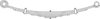 Triangle Suspension 55-894 International - Navistar, F Spr, Lvs:6/2PD ; OEM# 572355C91; SE Length: 25; LE Length: 25; SE End: