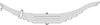 Triangle Suspension TRA2260 Suspension Spring Saddle Trailer Spring Hutchensens, lvs-8, SE:21-3/8; LE:23-1/8; S-End: HK-3;
