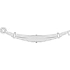 Triangle Suspension 46-1317 Freightliner, R Spr, Lvs:3/4/PD ; OEM# A1616215000; SE Length: 26-1/8; LE Length: 30-1/2; SE End: