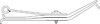 Triangle Suspension 46-151 Freightliner, R Spr, Lvs:2/1 FT; OEM# A1612582; SE Length: 17; LE Length: 20-5/8; SE End: HK-1; LE