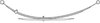 43-863 by TRIANGLE SUSPENSION - Ford - Truck, R Spr, Lvs:3/1 ; OEM# E67A5560UB; SE Length: 25-5/8; LE Length: 31; SE End: RB159-b; LE End: RB160-b; Grading 3/323, 1/590