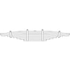 Triangle Suspension 59-275 Kenworth, R Spr, Lvs:8 ; OEM# K223599; SE Length: 30-3/4; LE Length: 30-3/4; SE End: - - -; LE