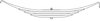 TRA2727HD by TRIANGLE SUSPENSION - Trailer Spring Hutchensens, lvs-4, SE:21-3/4; LE:22-7/8; S-End: HK-1; L-End: HK1; Grading: 0