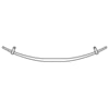 Triangle Suspension 223-TXL Suspension Spring Saddle Tapered Extra Leaf, Chevy Rear, Width: 3, SE: 31-3/4, LE: 31-3/4, Arch: