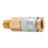C91 by PLEWS - Coupler, Brass, 1/4" HI FLO/HVLP, 1/4" MNPT