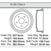 E12872043 by BENDIX - Brake Drum