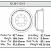 Bendix E12871035 Brake Drum Brake Drum