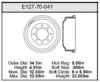 Bendix E12770041 Brake Drum Brake Drum