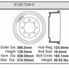 Bendix E12872040 Brake Drum Brake Drum