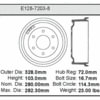 Bendix E12872038 Brake Drum Brake Drum