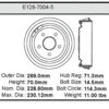 Bendix E12870045 Brake Drum Brake Drum