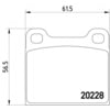 HELLA 355006531 Disc Brake Pad Set Disc Brake Pad Set