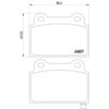 355014701 by HELLA - Disc Brake Pad Set