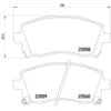 HELLA 355017291 Disc Brake Pad Set Disc Brake Pad Set