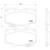 HELLA 355016871 Disc Brake Pad Set Disc Brake Pad Set