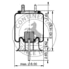 ContiTech AS5434 Suspension Air Spring Kit CONTITECH AIR SPRING 68129/8045