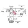 Meritor CP248X Drive Axle Shaft Universal Joint Repair Kit CNTR PARTS KIT
