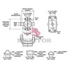 Meritor CP3012 Exhaust Clamp Driveline - Center Parts Repair Kit