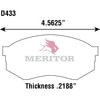 MD433 by MERITOR - AIR DISC BRAKE - DISC PAD