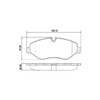 Meritor MMD1316 Multi-Purpose Control Cable Hydraulic Brake Disc Pad Set