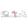 Meritor A3144U437 Suspension Tie Rod FRONT AXLE - TIE ROD END