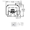 Firestone W013589581 Suspension Air Spring Kit Airide Air Spring Reversible Sleeve 1T17CL-9.5